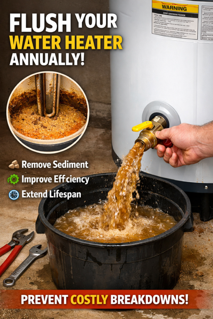 Annual Water Heater Flushes