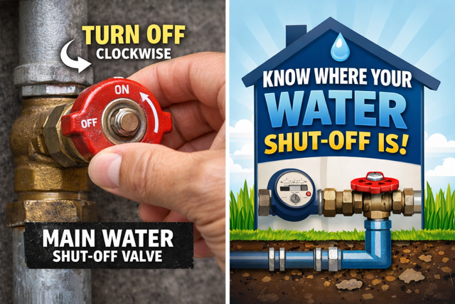 Know Where Your Water Shut-off Is 