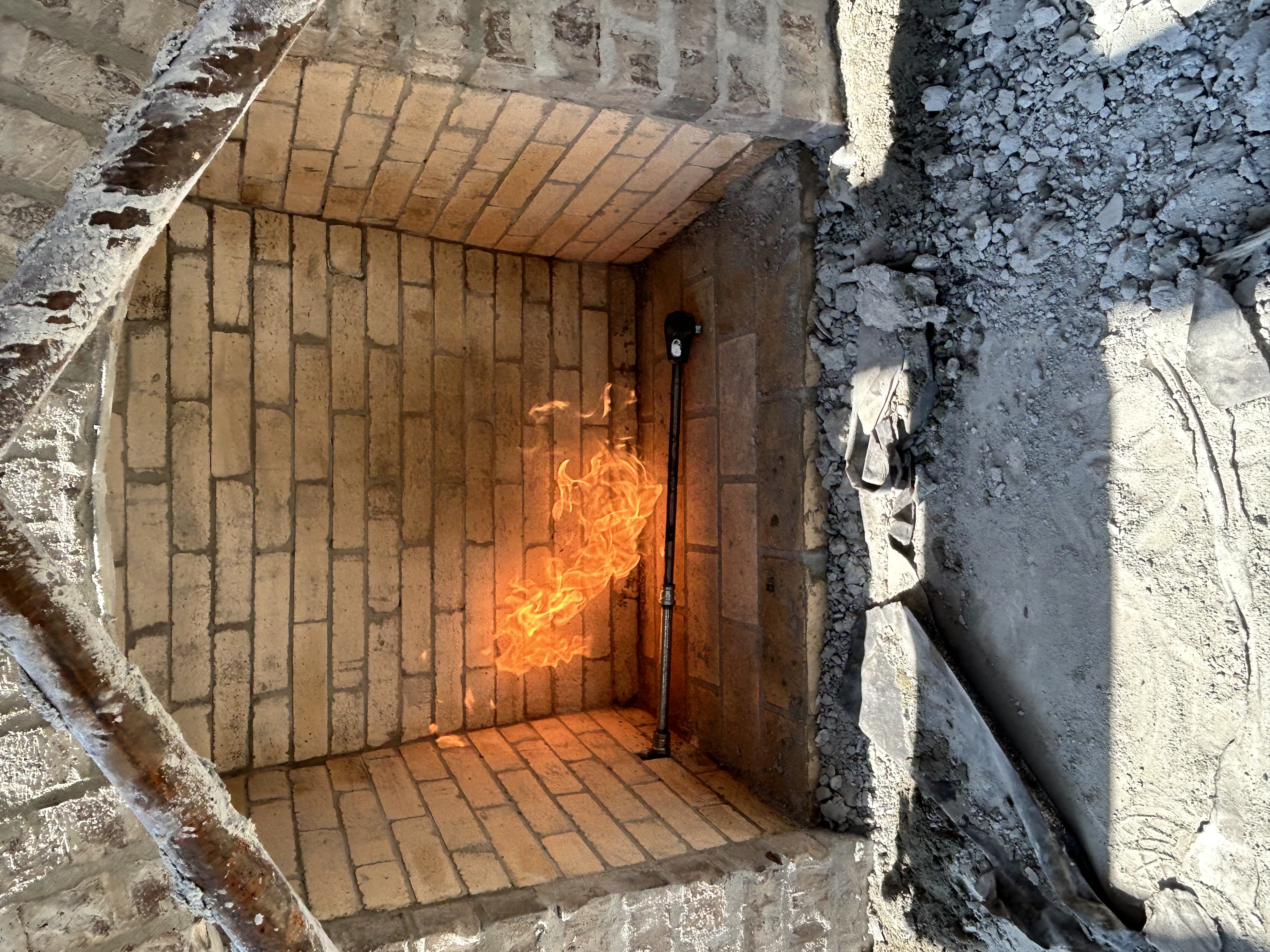 New Gas Line For Lafayette Outdoor Kitchen, Fireplace 
