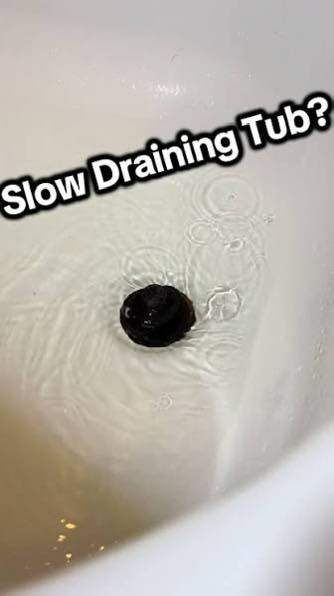 Slow draining bathtub even after using drain cleaner?