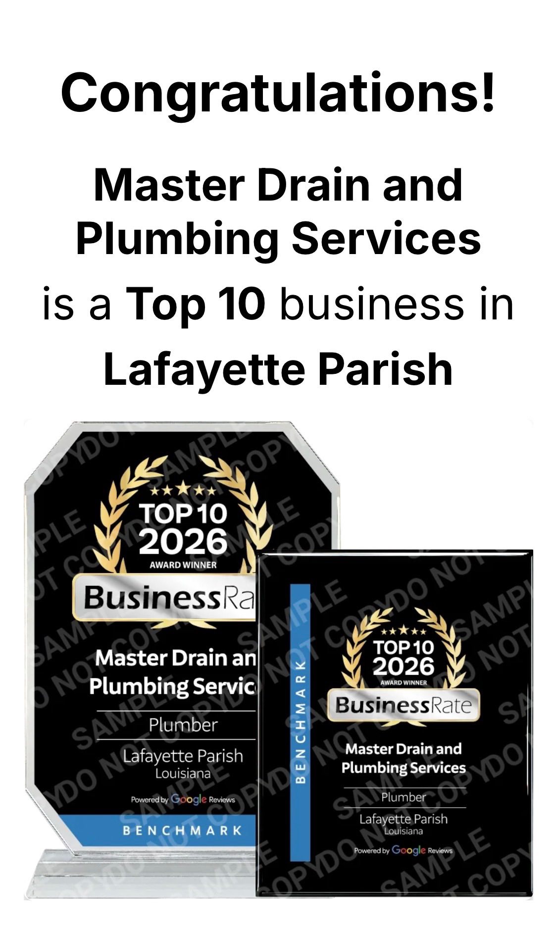 We’re Honored to Be a Top 10 Business in Lafayette Parish! 
